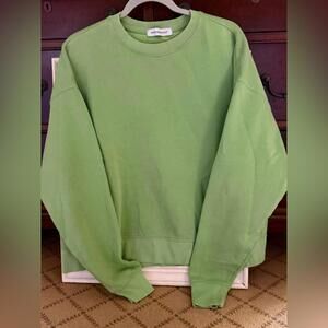 WeWoreWhat Oversized Mid weight Sweatshirt washed out Green M